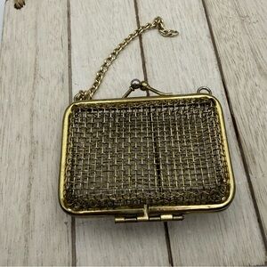 Small dainty Gold Mesh Clutch Bag